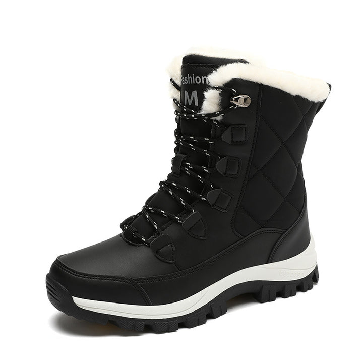 Damen Isolierte Winterstiefel mit rutschfester Sohle und kuscheligem Innenfutter Drune