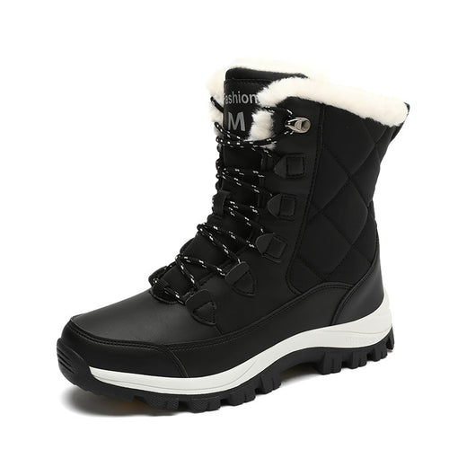 Damen Isolierte Winterstiefel mit rutschfester Sohle und kuscheligem Innenfutter Drune