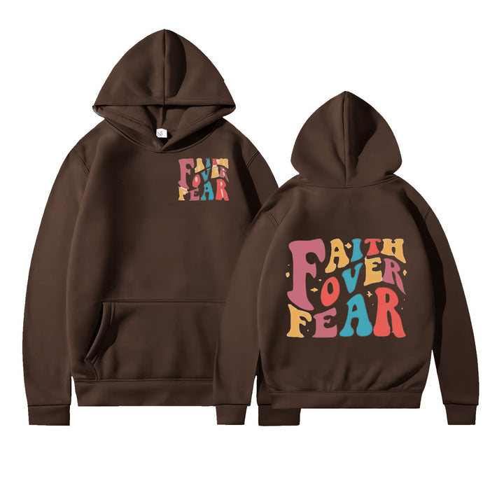 Damen Kapuzenpullover mit motivierenden Grafikdetails Drune