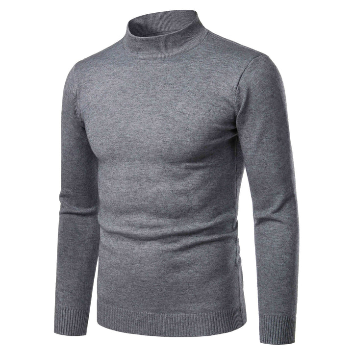 Herren warme Rollkragenpullover aus feinem Strickmaterial Drune