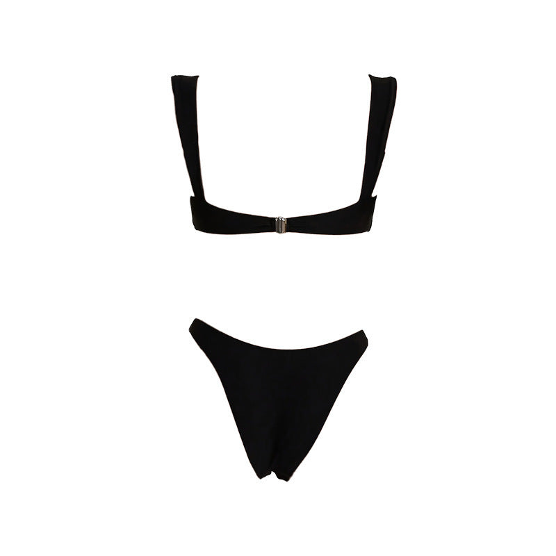 Damen Triangel-Bikini mit elegantem Goldakzent Drune