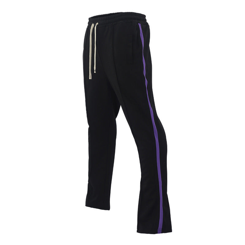 Herren sportliche Sweatpants mit seitlichen Kontraststreifen Drune