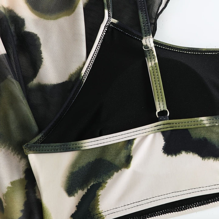 Damen Bademode mit transparentem Kimono Drune