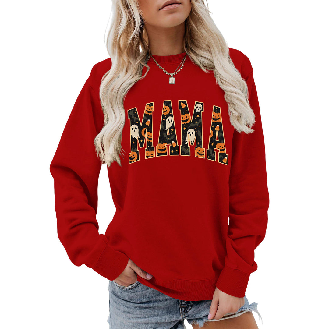 Damen Sweatshirt mit lustigem Halloween-Design und komfortablem Schnitt Drune
