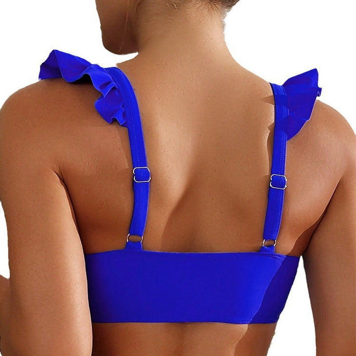Damen Triangel-Bikini-Oberteil mit verspielten Rüschendetails und optimalem Halt Drune