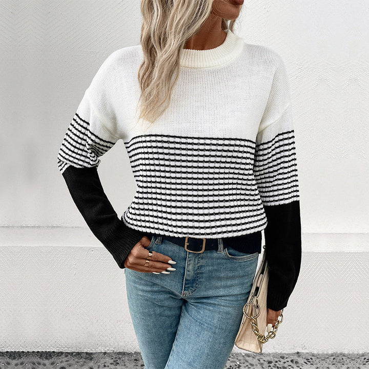 Drune | Gestreifter Strickpullover mit Elegantem Design