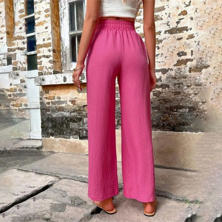 Drune | Farbige Luftige Sommerhosen Damen Mit Weitem Bein Für Frauen