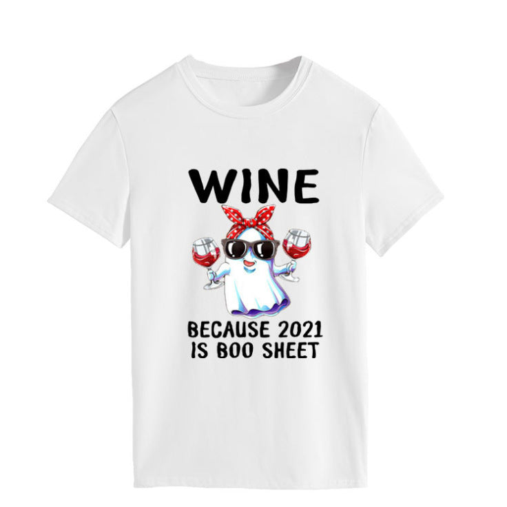 Damen Verspielt Geist-Themen Grafik T-Shirt Drune