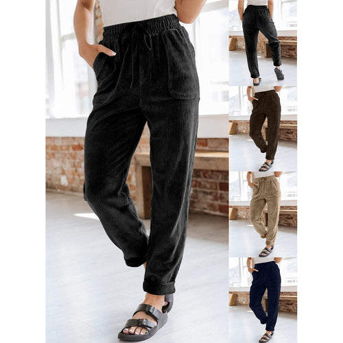 Damen Freizeithose mit elastischem Bund und praktischen Taschen Drune