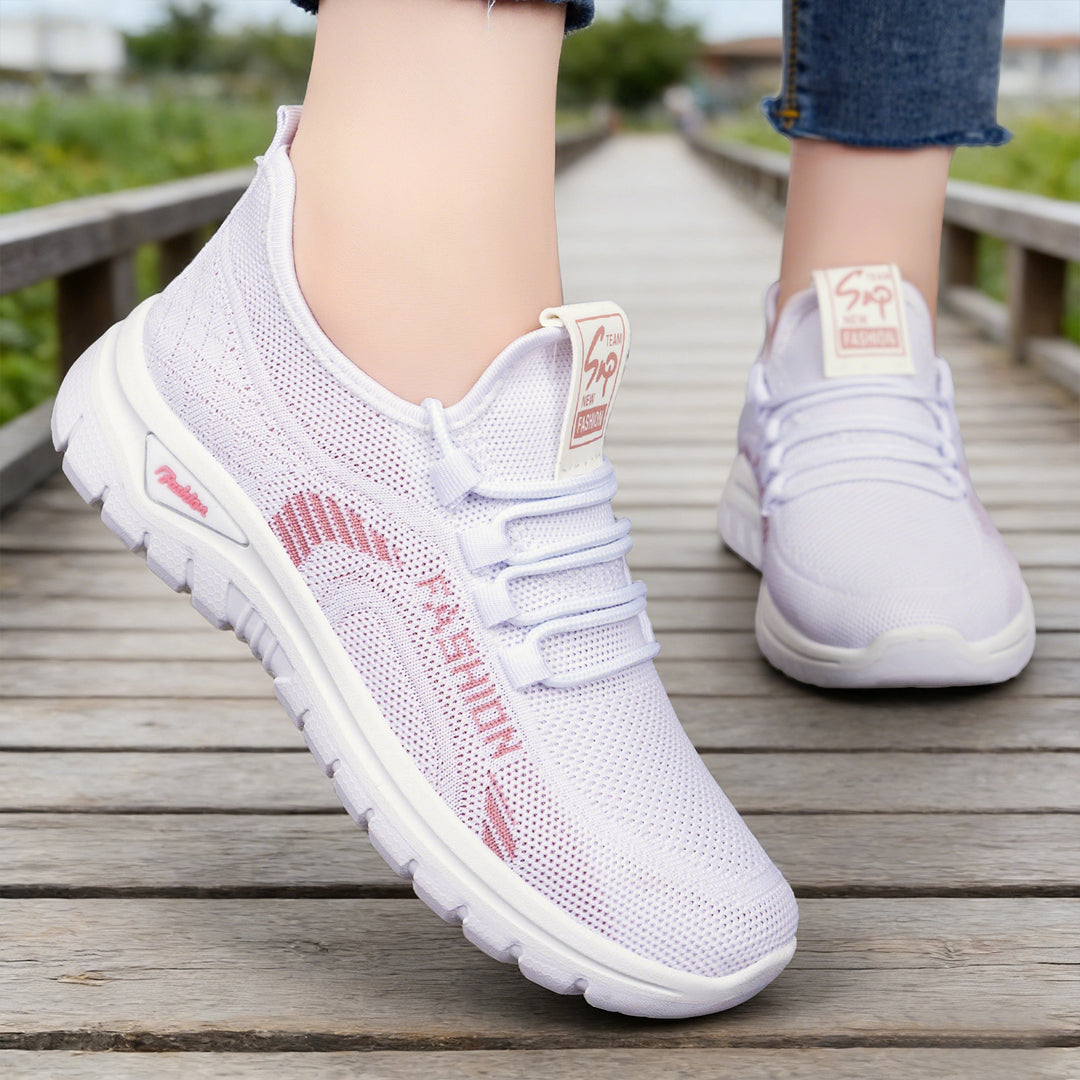 Damen nan Slip-On Lauf- und Alltagsschuh aus nahtlosem Strick mit ergonomischer Stoßdämpfung Drune