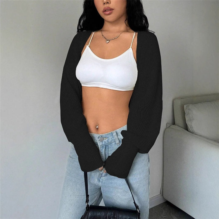 Damen Grobstrick-Cardigan mit lässigem Schnitt und weiten Ärmeln Drune