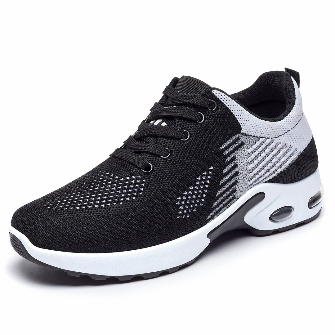 Damen nan atmungsaktive Strick-Sneaker mit Luftpolstersohle und gepolstertem Knöchelabschluss Drune