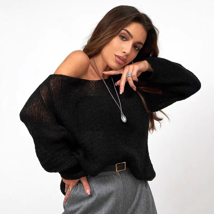 Damen lässiger Pullover mit lässiger Struktur und weichem Material Drune