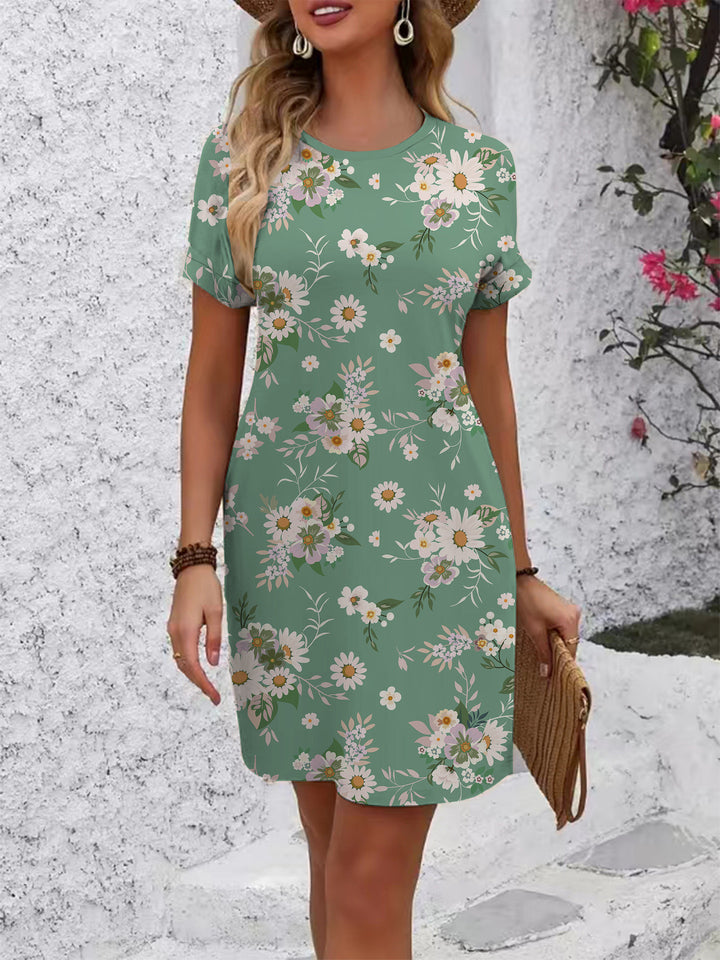 Damen Blumenkleid Drune