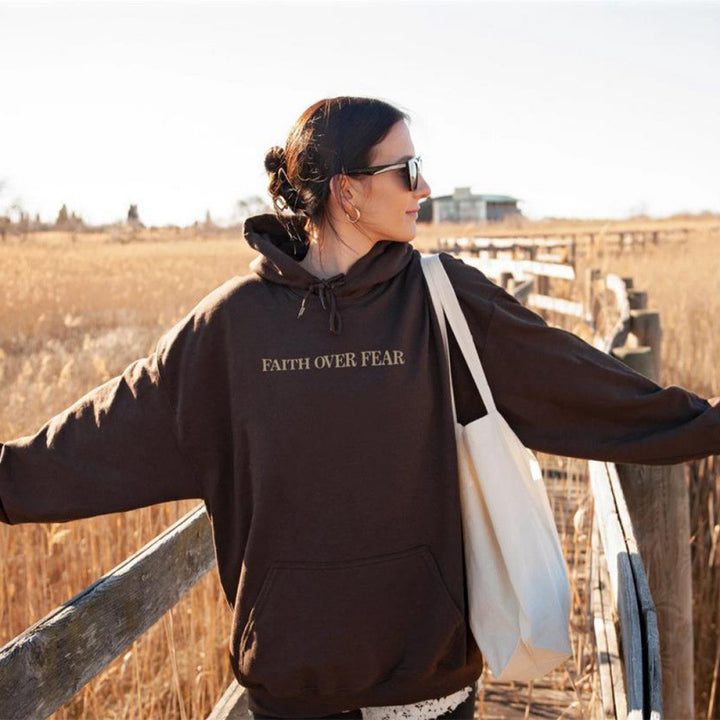 Damen Hoodie mit inspirierendem Schriftzug und bequemer Passform Drune
