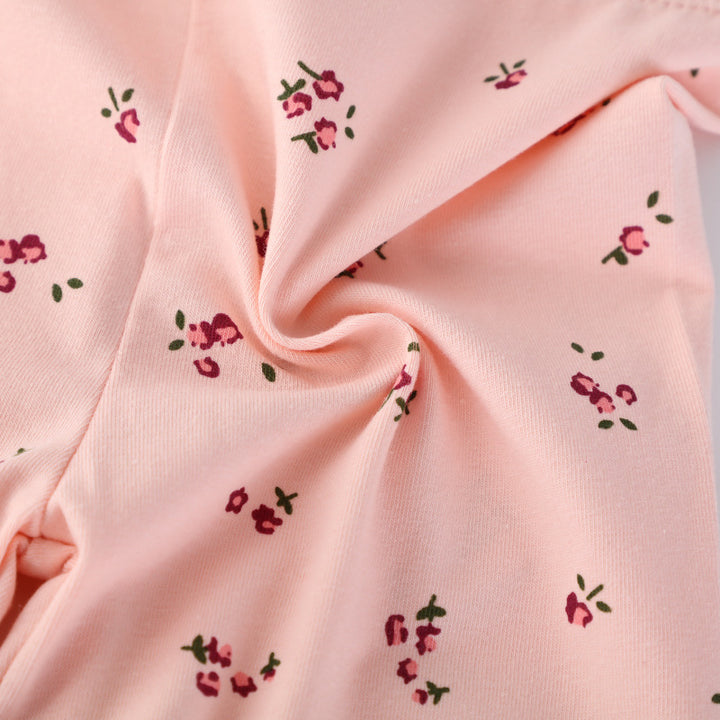 Mädchen Leggings mit zarten Blumenmustern Drune