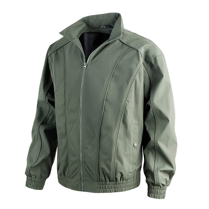 Herren Freizeitjacke mit hochschließendem Kragen und elastischem Bund Drune