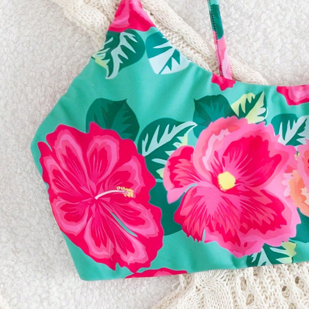 Damen Bikini-Set mit floralem Design und hochwertigem Stoff Drune