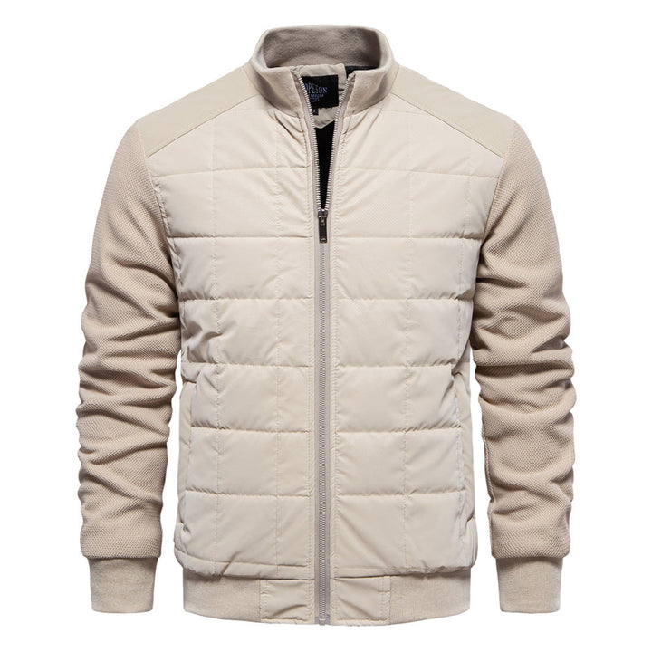 Drune | Herren Winter Steppjacke Mit Gerippten Bündchen Und Reißverschlussverschluss