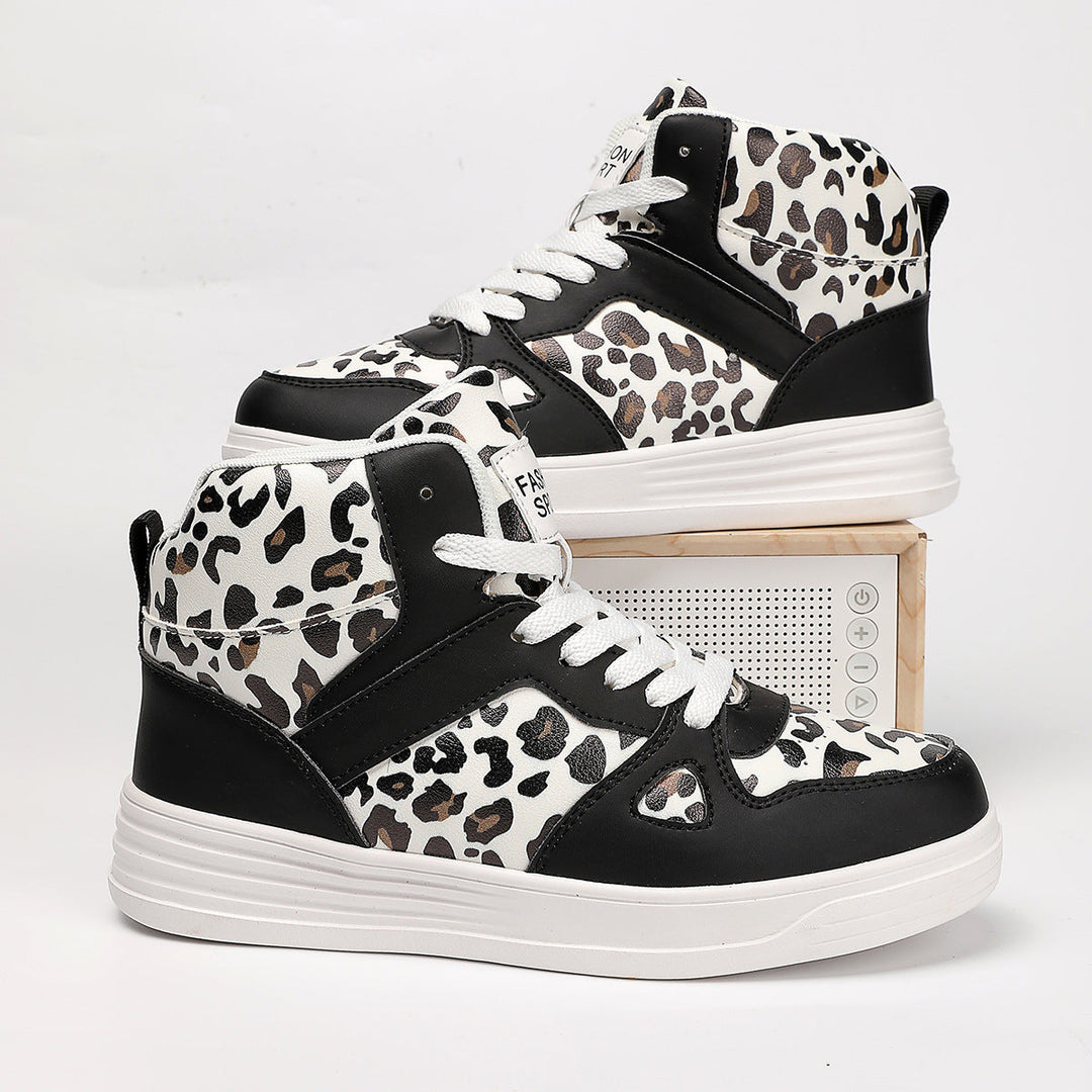 Damen Hochmodische Sneaker im Leoparden-Design Drune