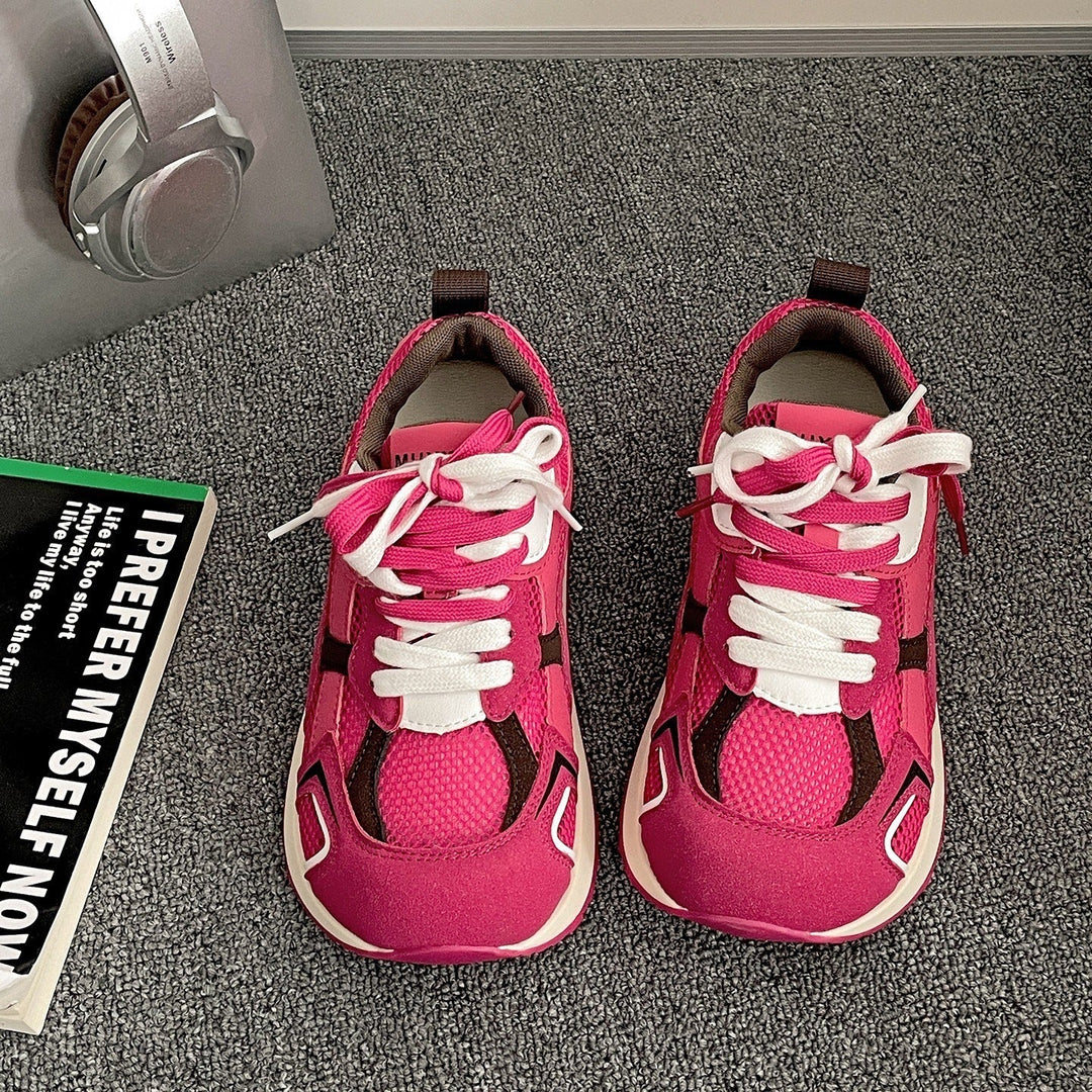 Damen Sportliche Sneakers mit atmungsaktiven Mesh-Einsätzen und rutschfester Sohle Drune