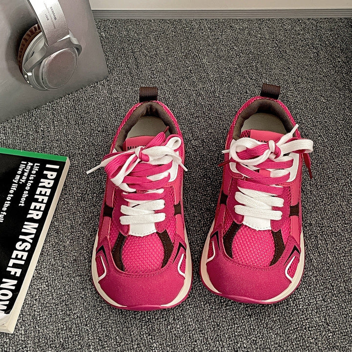 Damen Sportliche Sneakers mit atmungsaktiven Mesh-Einsätzen und rutschfester Sohle Drune