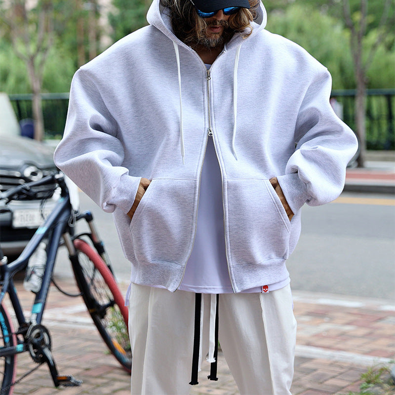 Herren gestepptes Oversized Hoodie mit innovativen Taschen Drune
