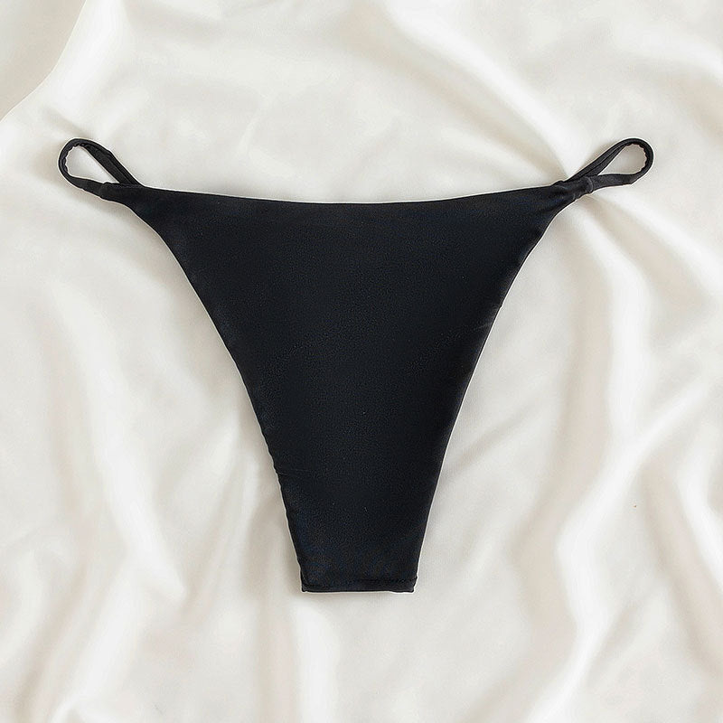 Damen Hochgeschnittene Bikinihose mit verstellbaren Trägern Drune