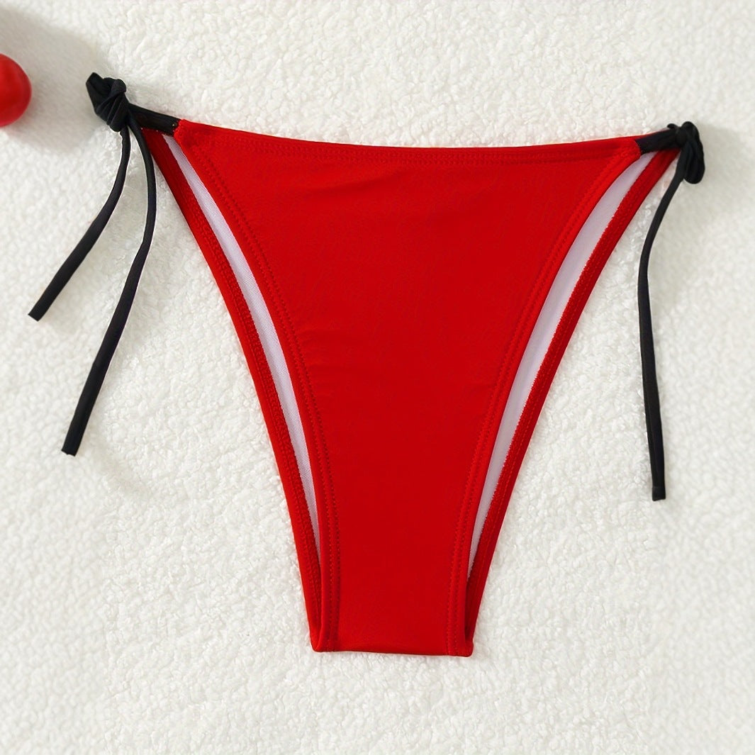 Damen Triangel-Bikini-Set mit modernen Bindebändern Drune