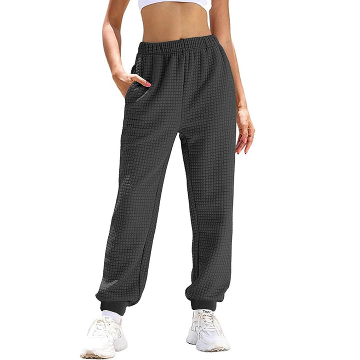 Damen warme Trainingshose mit elastischem Bund und praktischen Taschen Drune