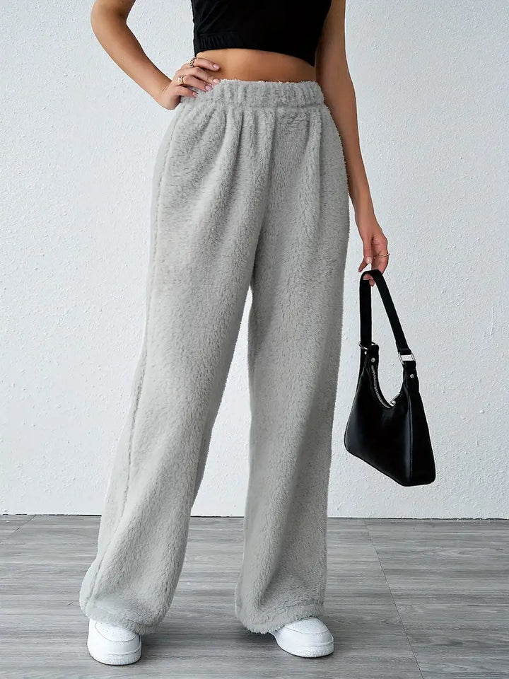Damen Flauschige Relax-Hose Drune