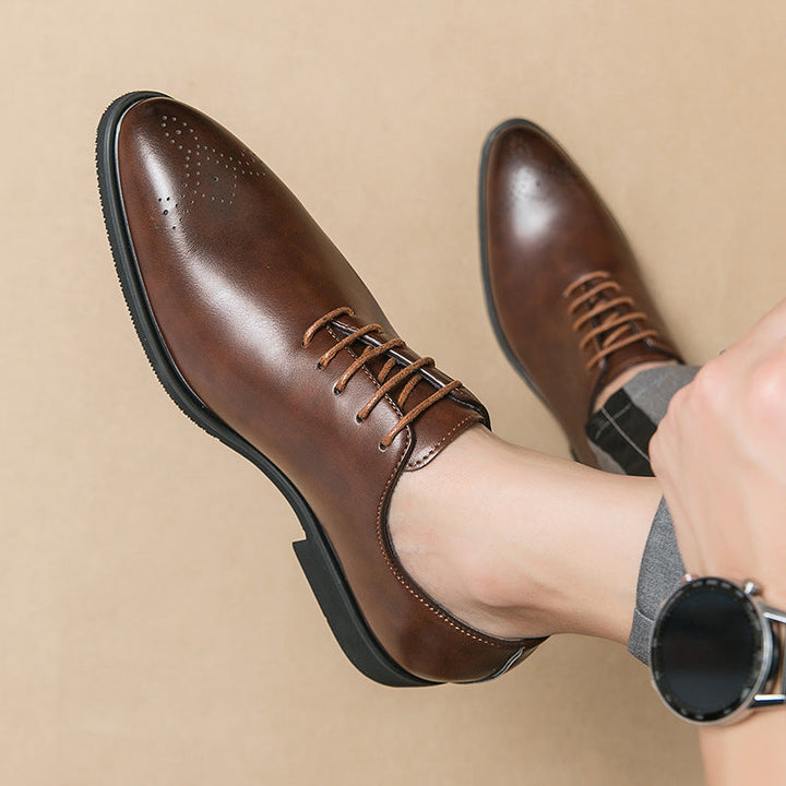 Herren Elegante Schnürschuhe aus hochwertigem Leder Drune