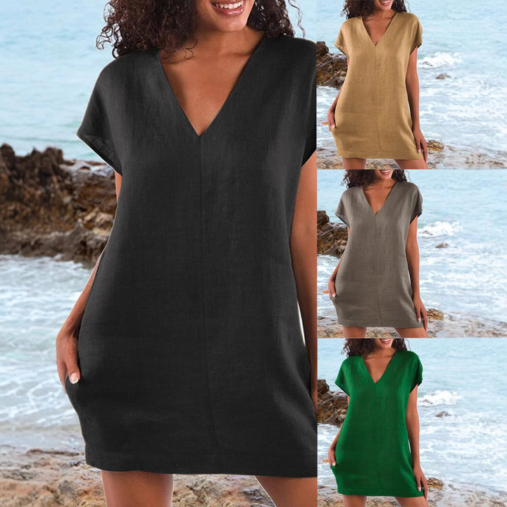 Damen Leichtes Sommerkleid Drune