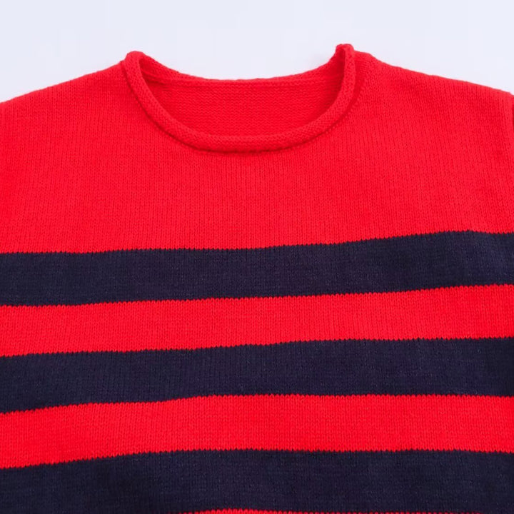 Damen modischer ärmelloser Strickpullover mit Knopfdetails Drune