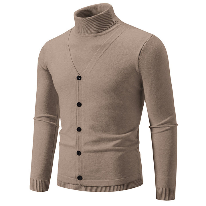 Herren eleganter und kuscheliger Rollkragenpullover Drune