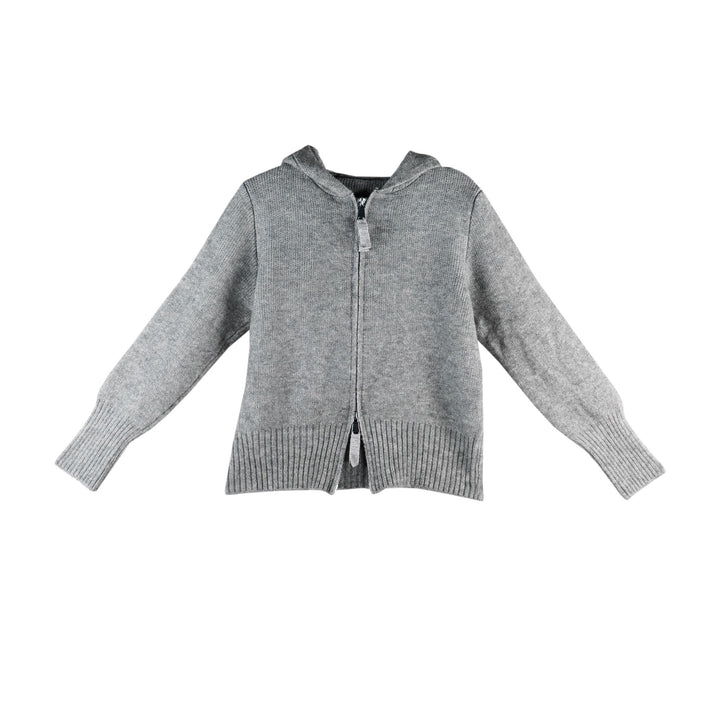 Damen Strickjacke mit Kapuze und durchgehendem Reißverschluss Drune