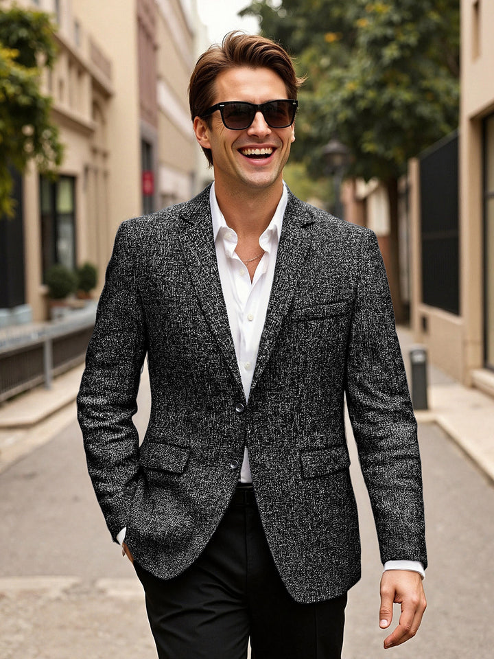 Herren eleganter Blazer aus Wolle Drune