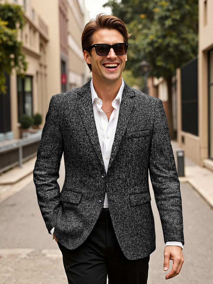 Herren eleganter Blazer aus Wolle Drune