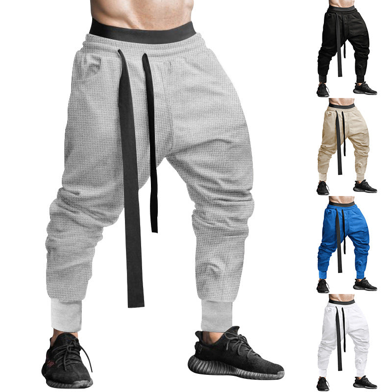 Herren Sportliche Relaxed Fit Jogginghose mit verstellbarem Bund Drune
