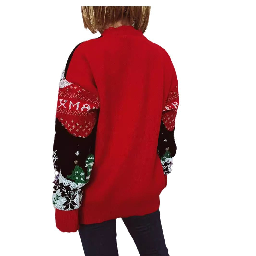 Damen Weihnachts-Pullover mit festlichem Design und gemütlichem Schnitt Drune