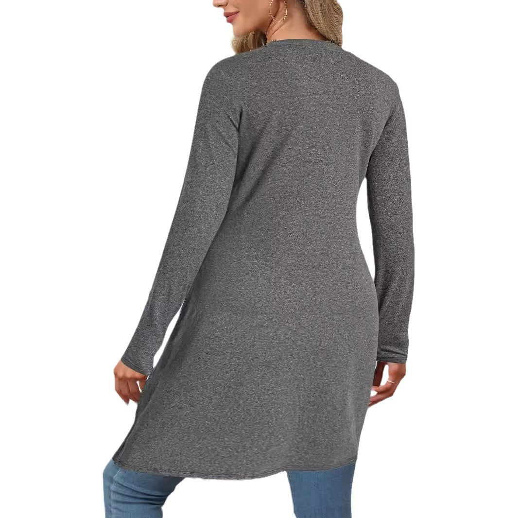 Damen asymmetrisches Langarmshirt Drune