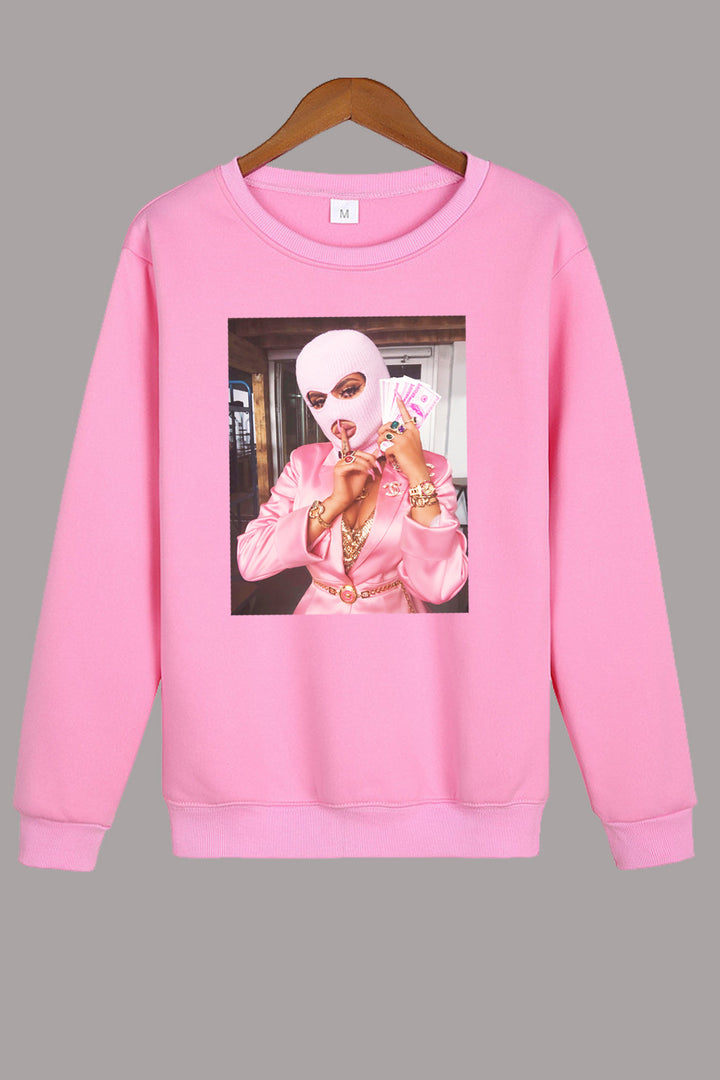 Damen Sweatshirt mit urbanem Grafikdesign Drune