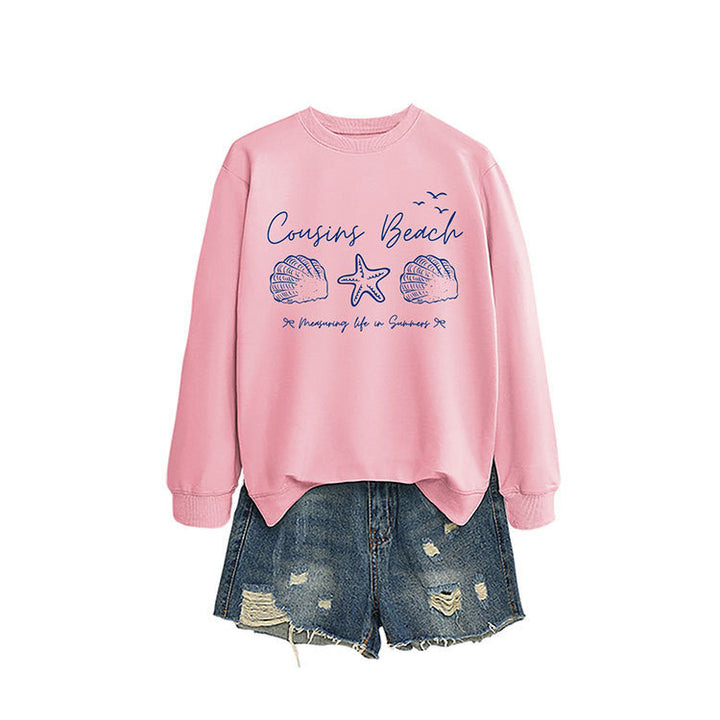 Damen Sweatshirt mit maritimem Motiv und bequemen Schnitt Drune