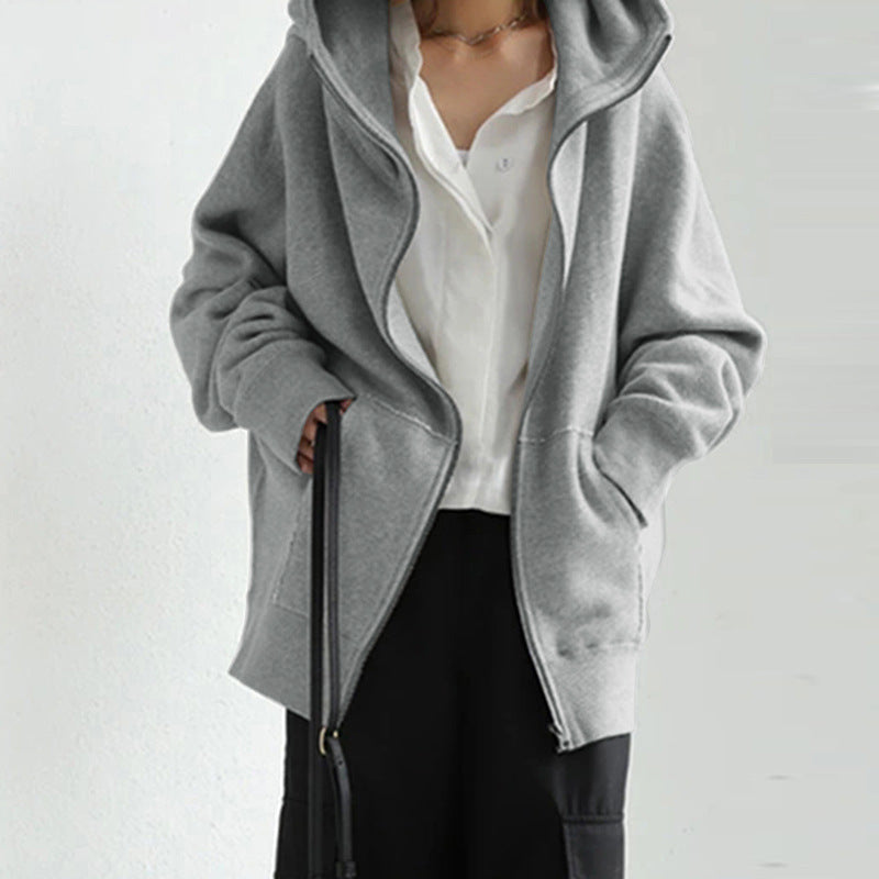 Drune | Stylische, lockere Jacke mit Reißverschluss