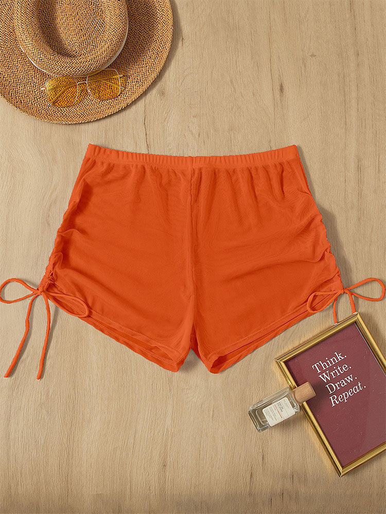 Damen Bequeme Badeshorts mit Rüschendetails Drune