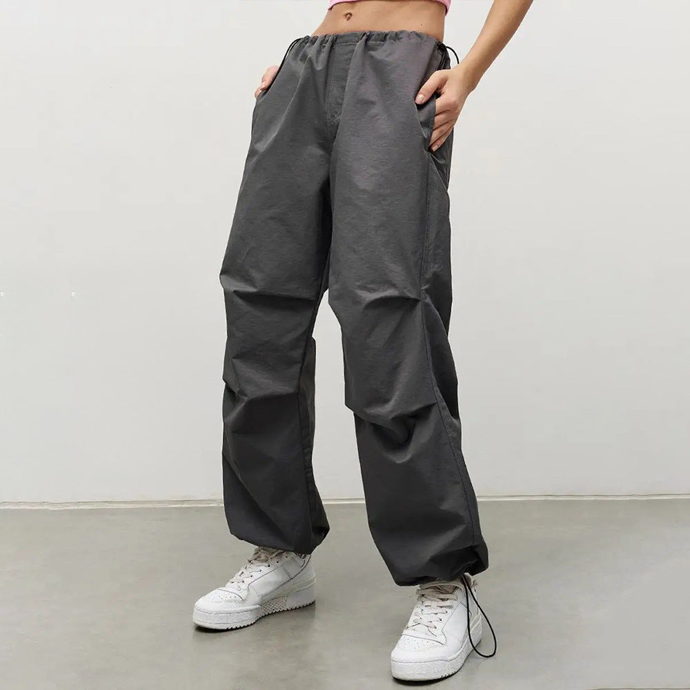 Damen Lässige Cargo-Hose mit elastischem Bund und praktischen Taschen Drune
