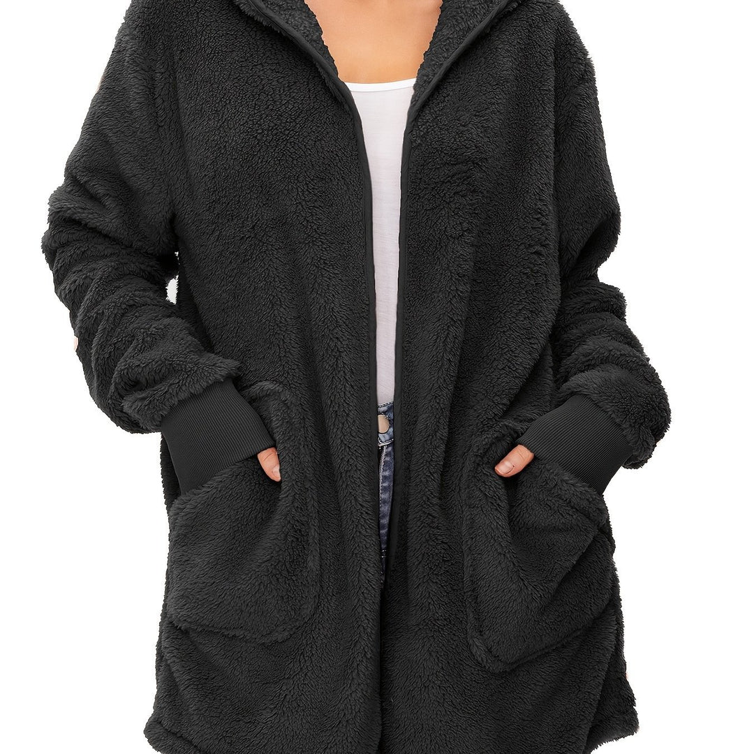 Damen weicher Fleece-Mantels Drune
