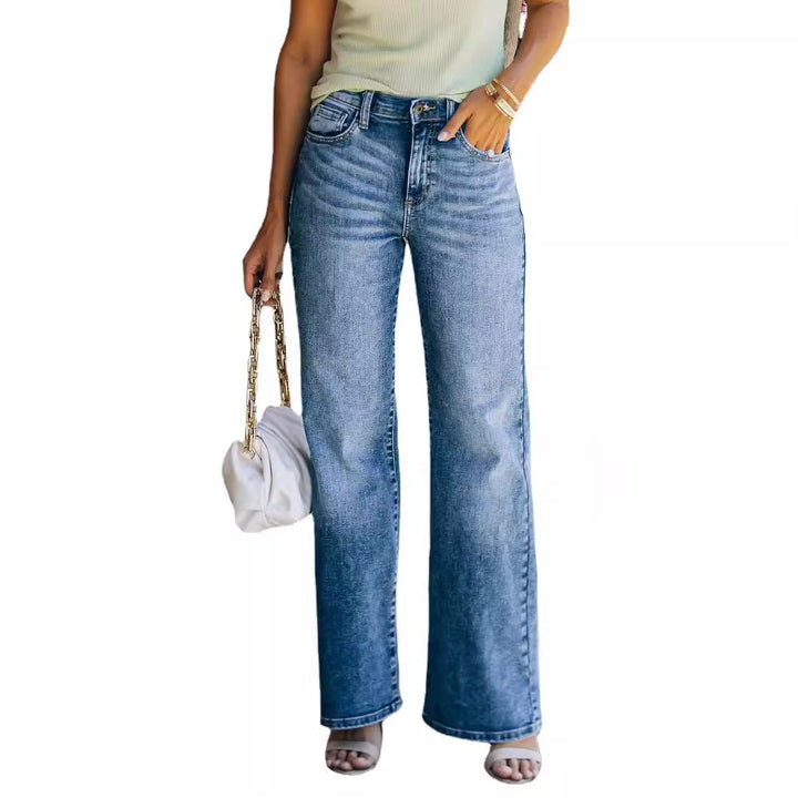Damen Weit geschnittene High-Waist Jeans Drune