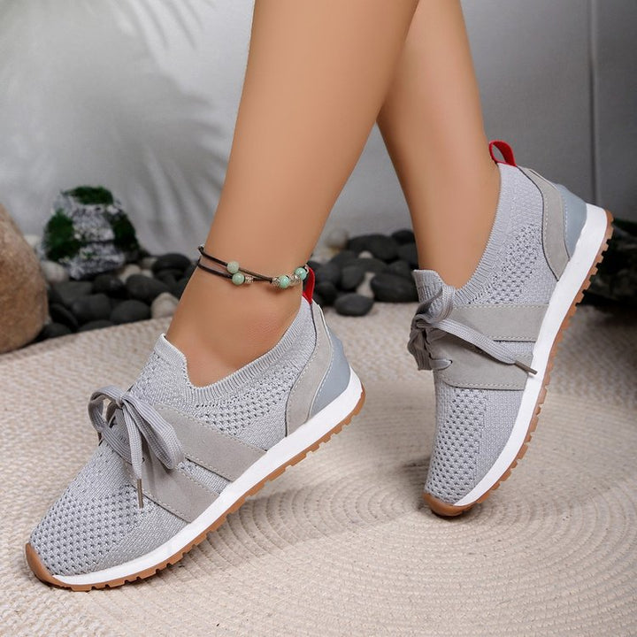 Damen Atmungsaktive Sport-Sneaker mit flexiblem Gummizug und rutschfester Sohle Drune