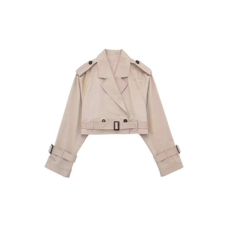 Damen moderne cropped Trenchjacke Drune